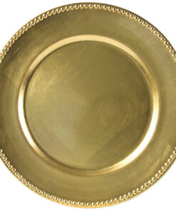 Plato Base Color Dorado de 33cms Modelo LAG24D MATERIAL PLASTICO ACRILICO (VENTA EN MULTIPLOS DE 24 PIEZAS)