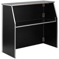 BAR PORTATIL Flash Furniture XA-BAR-48-BK-GG 47 3/4" Barra portátil laminada negra , MEDIDAS: Ancho 47 3/4 X Profundidad 19 1/2 X Altura 42 3/4 pg