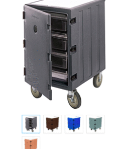 CAJA TERMICA SENCILLA CON RUEDAS CAMBRO 21 1/2 X 32 X 37 1/2 PG , CAP 13 bandejas, Retencion de temperatura 4 hrs