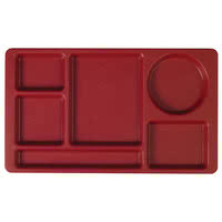 CHAROLA DE 6 COMPARTIMENTOS MARCA Cambro MODELO 915CPCR / 8 3/4 x 15pg (CAJA CON 24 PIEZAS P/U)-----TIEMPO DE ENTREGA DE 5 A 7 SEMANAS