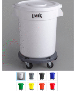 CONTENEDOR PARA GRANOS 20 GALONES CON TAPA Y BASE CON RUEDAS