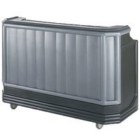 BAR PORTATIL Cambro BAR730420 Granite Gray and Black Cambar 73" Portable Bar with 7 Bottle Speed Rail