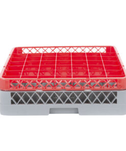 Rack de 49-Compartimentos con 1 Extension Roja  (Medida del Compartimento: DIAMETRO MAXIMO 2 1/2 PG  ALTURA MAXIMA 4 1/2 PG)