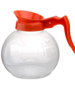 JARRA PARA CAFÉ TRANSPARENTE COLOR NARANJA DECAF DE 1.9 LTS (64oz)