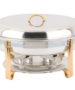 CHAFER OVALADO 6 QT TERMINADOS EN DORADO