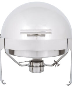 CHAFER REDONDO 6.5QT DELUX PLATA TAPA ABATIBLE