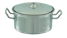 Cacerola Recta Lh No 4 Acero Inoxidable Cap 3.5 Lts 22 x 9 cm