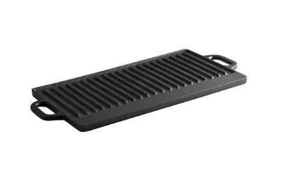 Plancha Y Grill  Hierro Fundido Pre-Sazonado20X9.4Pg/48X23Cm