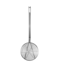 Espumadera Redonda Aros Espiral, Niquelada, 23Cm/7Pg Mango Acero