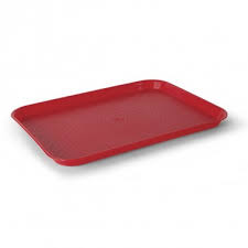 Charola De Servicio 12 x 16 Roja Policarbonato