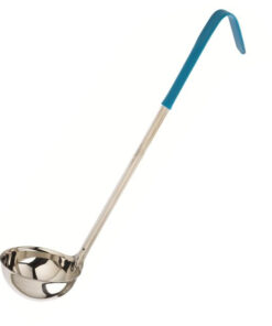Cucharon 2 Oz Acero Inoxidable Una Pieza Azul