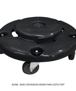 Base Para Contenedor TOFF Con Ruedas Color Negro