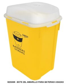 Contenedor 20L Baterias Usadas(Se Vende Por Paquete De 2)