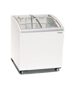 Conservador Curvo Para Helados CHC200 Con Puerta De Vidrio 7 Pies Frente 75 x Fondo 65 x Alto 91